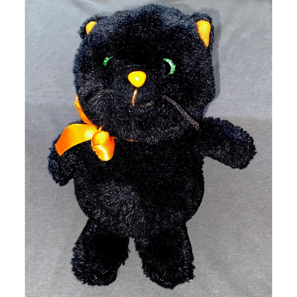 Bearington Ebony the Halloween Cat, 7 "Black Cat Plush, Halloween Plush Stuffed